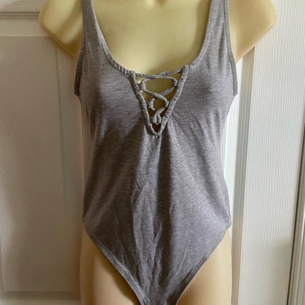 Divided Gray Bodysuit